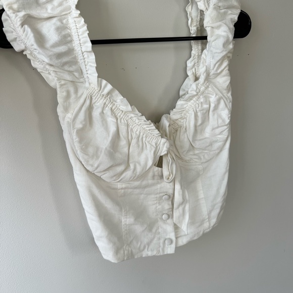 Princess Polly Tops - Princess Polly white crop top